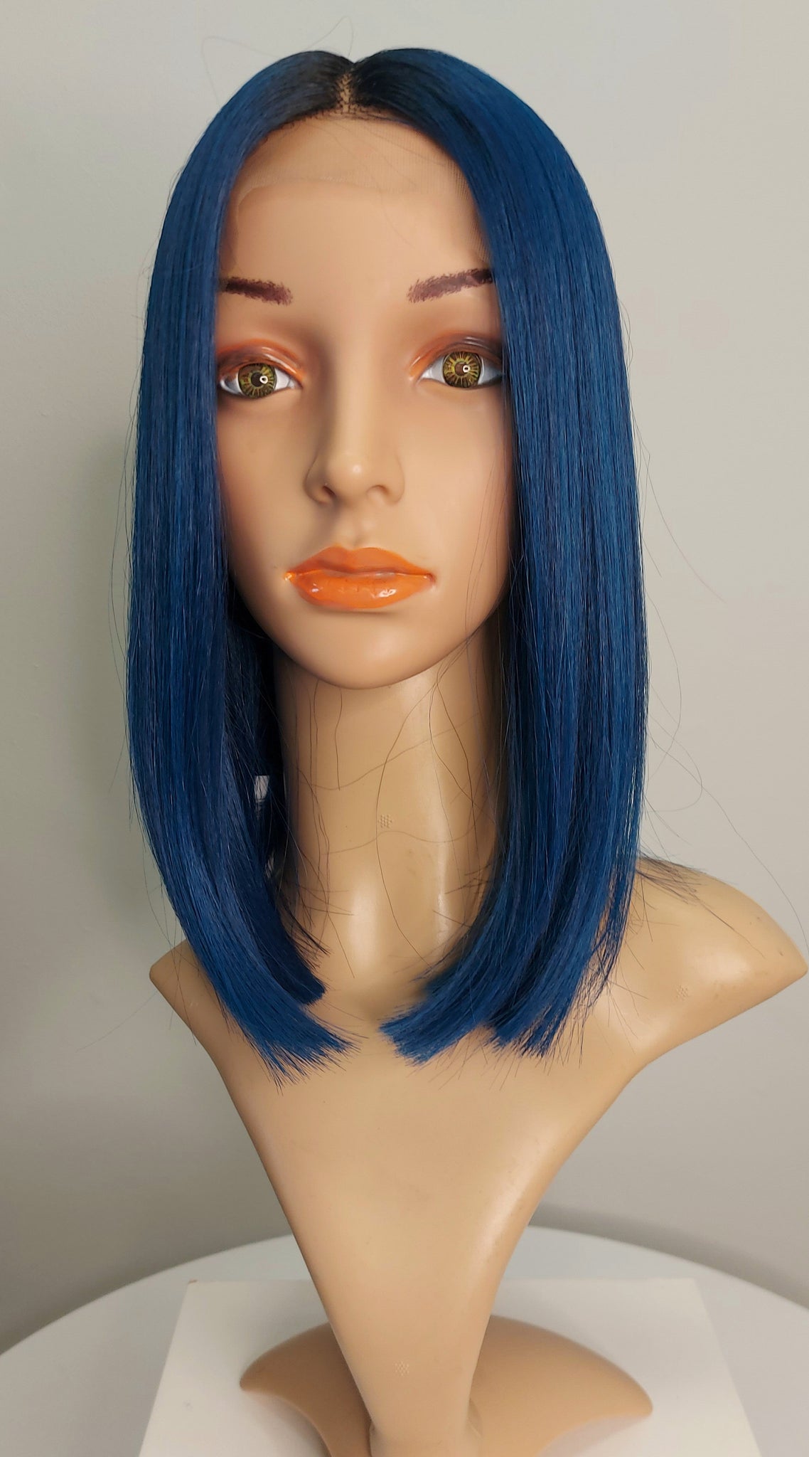 WASP Synthetic Lace Front Wig-Lace Mo Midnight Blue Bob