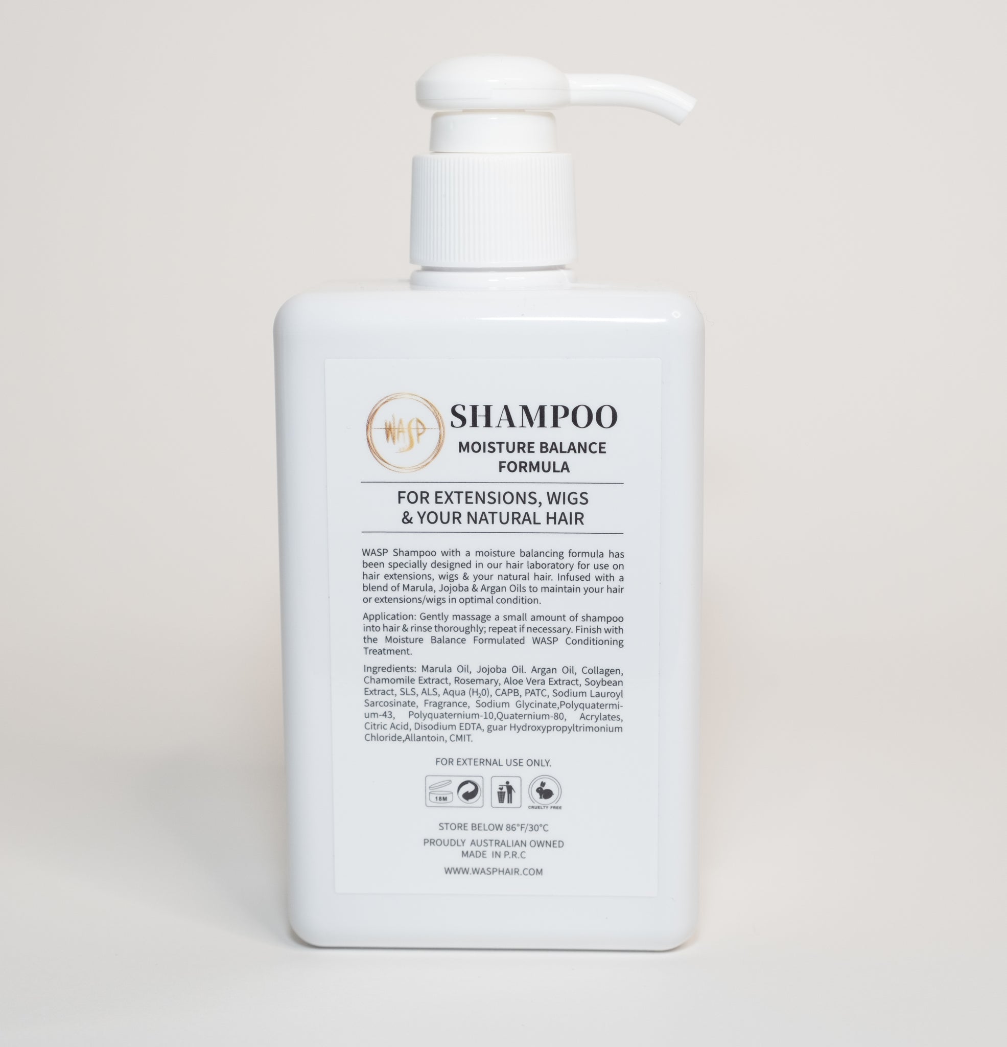 WASP Shampoo for extensions,wigs&your natural hair.(300ml/150ml)