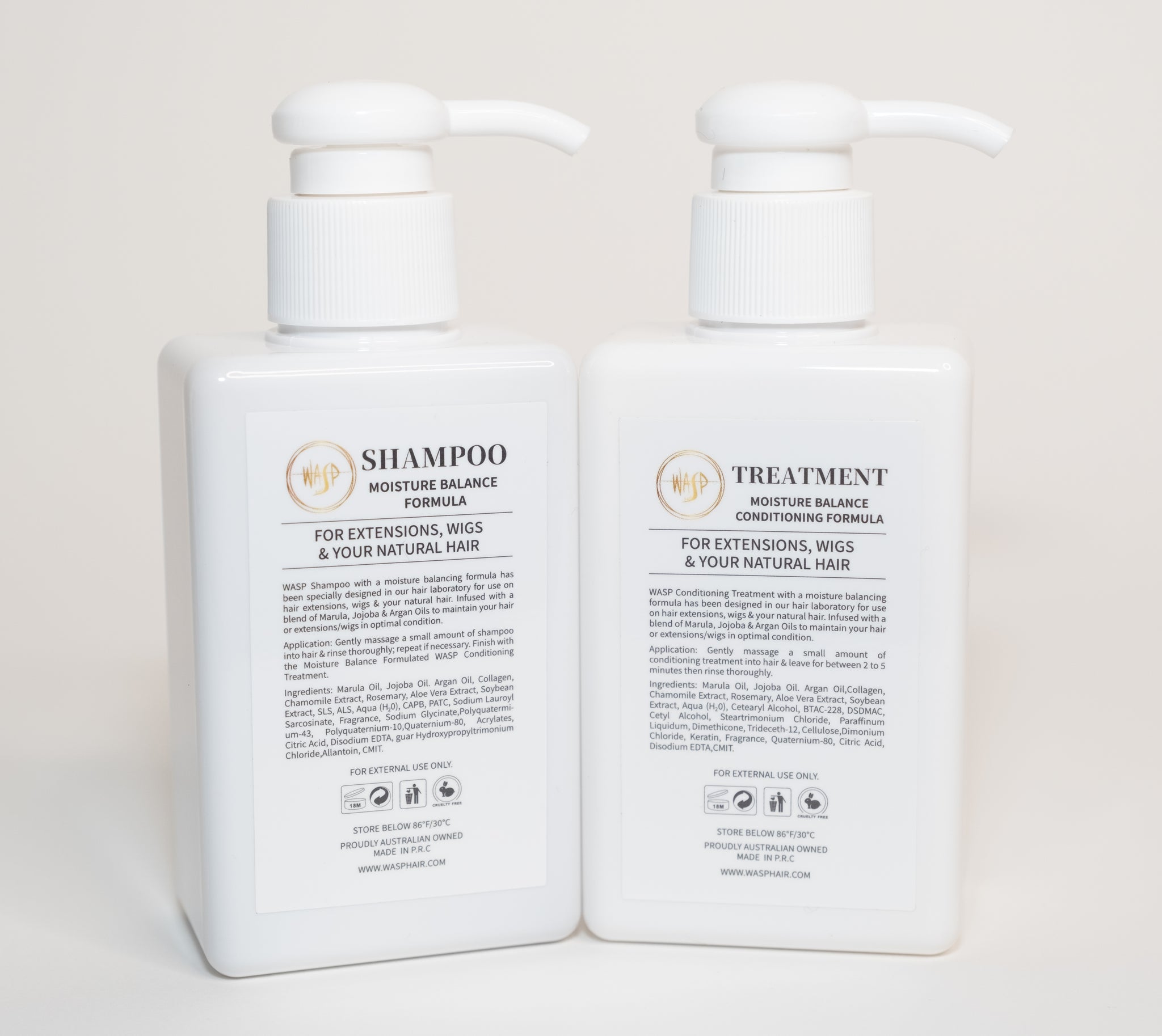 WASP Shampoo & Treatment  Pack 150ML or  300ML